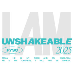 UNSHAKEABLE - Blue T-shirt Design