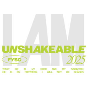 UNSHAKEABLE - Green T-shirt Design