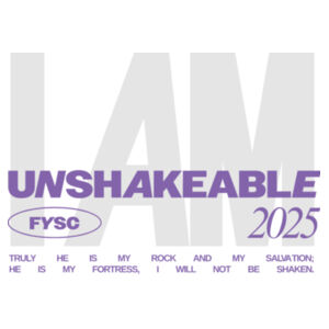 UNSHAKEABLE - Purple T-shirt Design